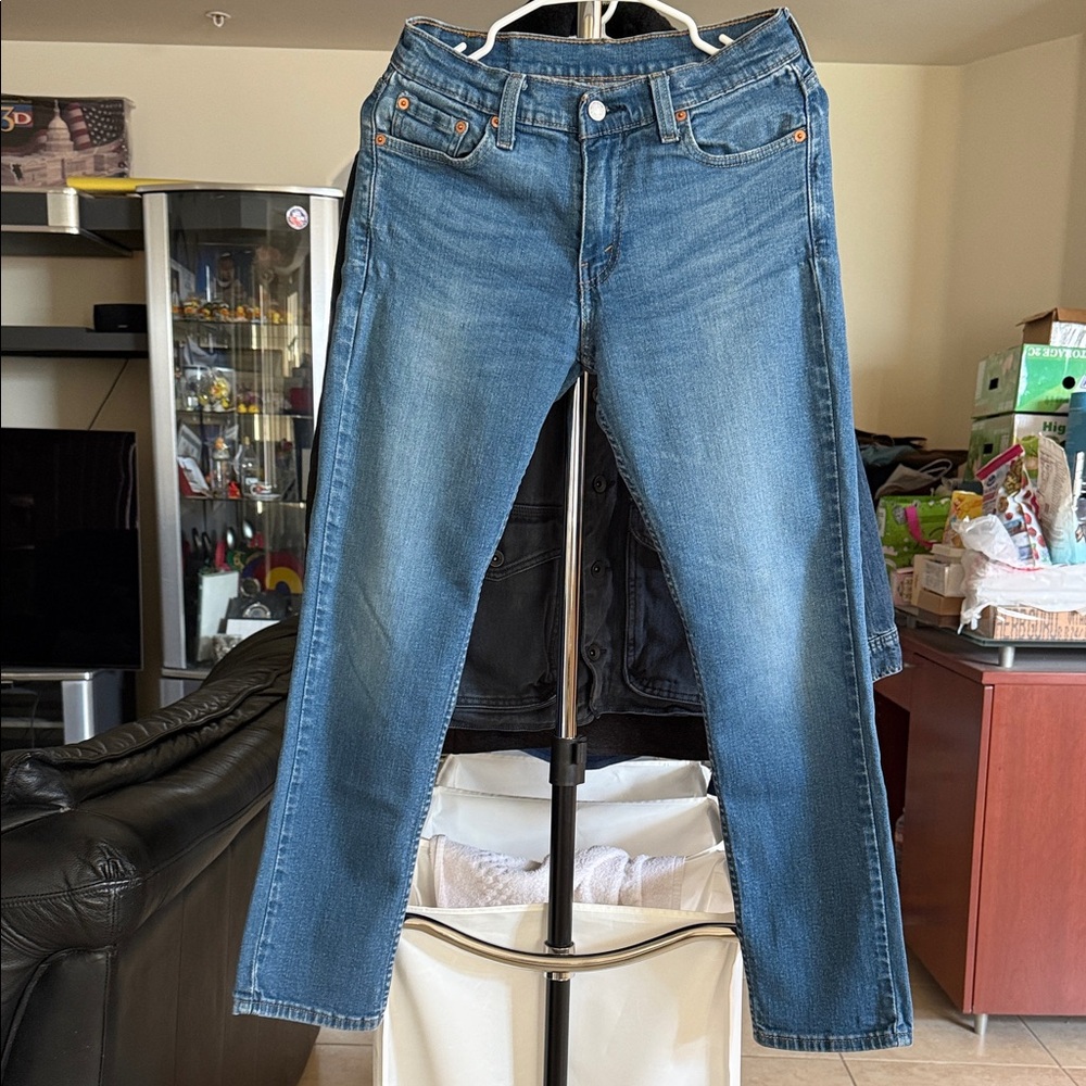 Levi's Blue Denim Jeans with Leather Patch